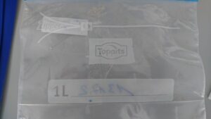 Klebeprobe auf einem Zippbeutel Klebeprobe auf einem Zippbeutel